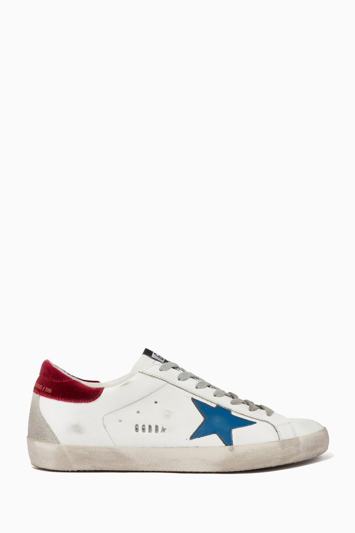 

Vintage-Finish Superstar Sneakers, White