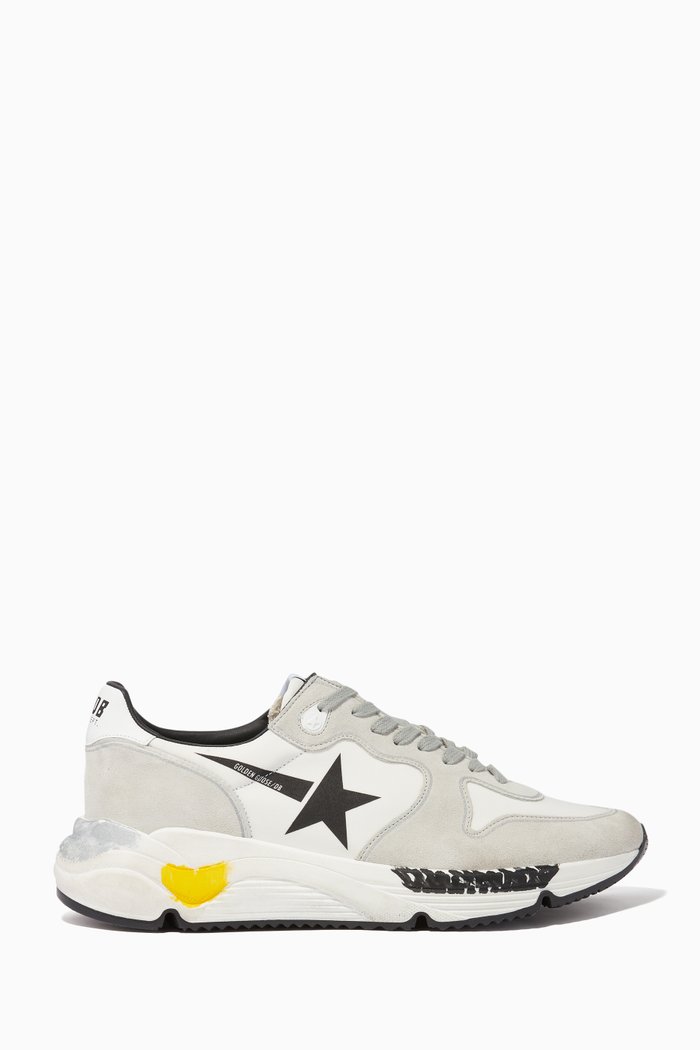 

Leather & Suede Sneakers, White