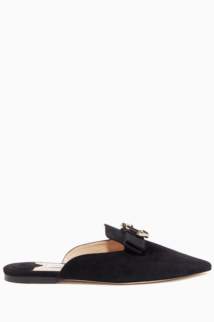 

Galaxy Suede Flats, Black