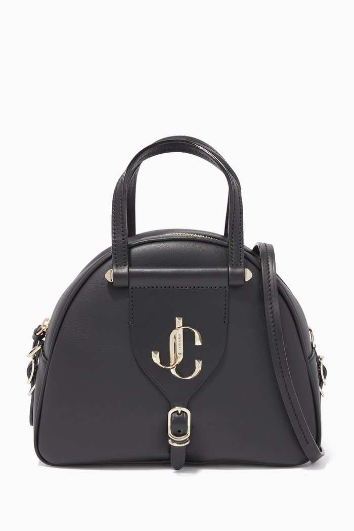 

Varenne Bowling S Leather Bag, Black