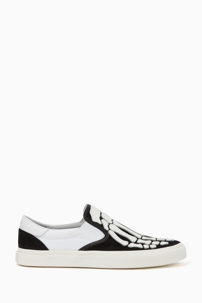 

Skel Toe Leather Loafers, Black