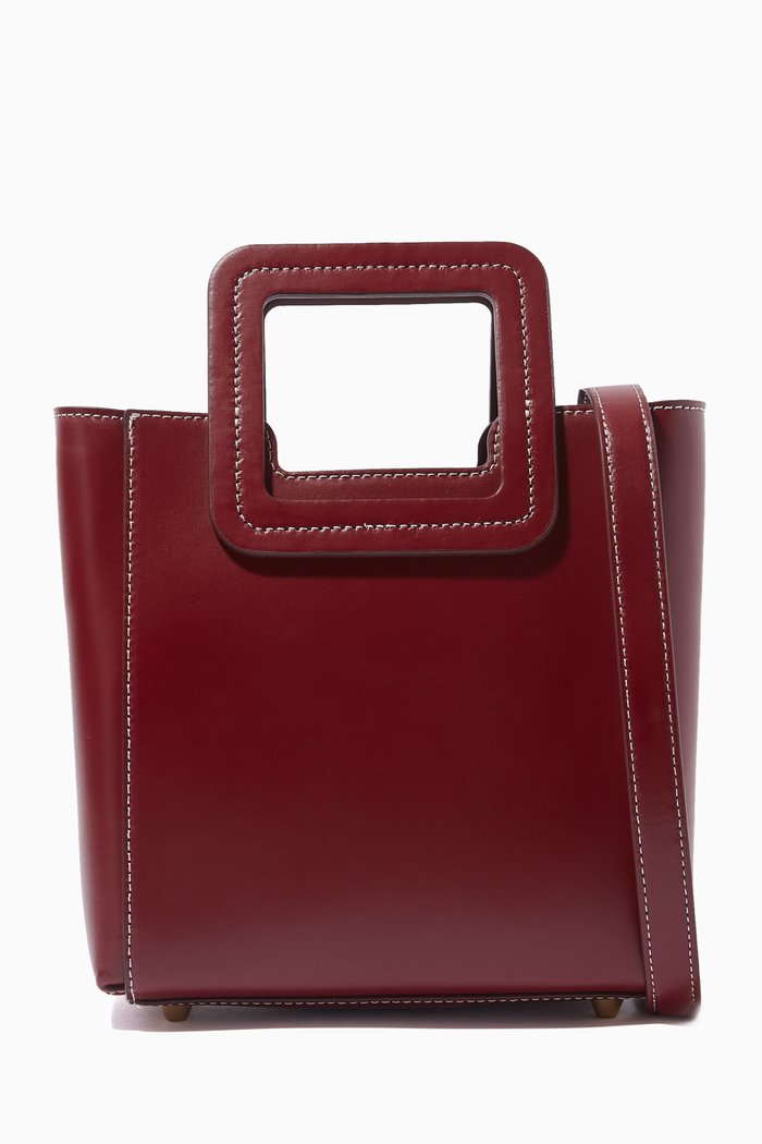 

Mini Shirley Bag in Calf Leather, Pink