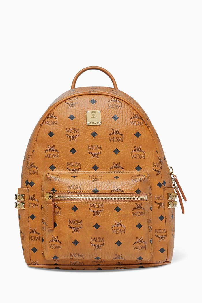 

Stark Side Stud Backpack in Visetos, Brown