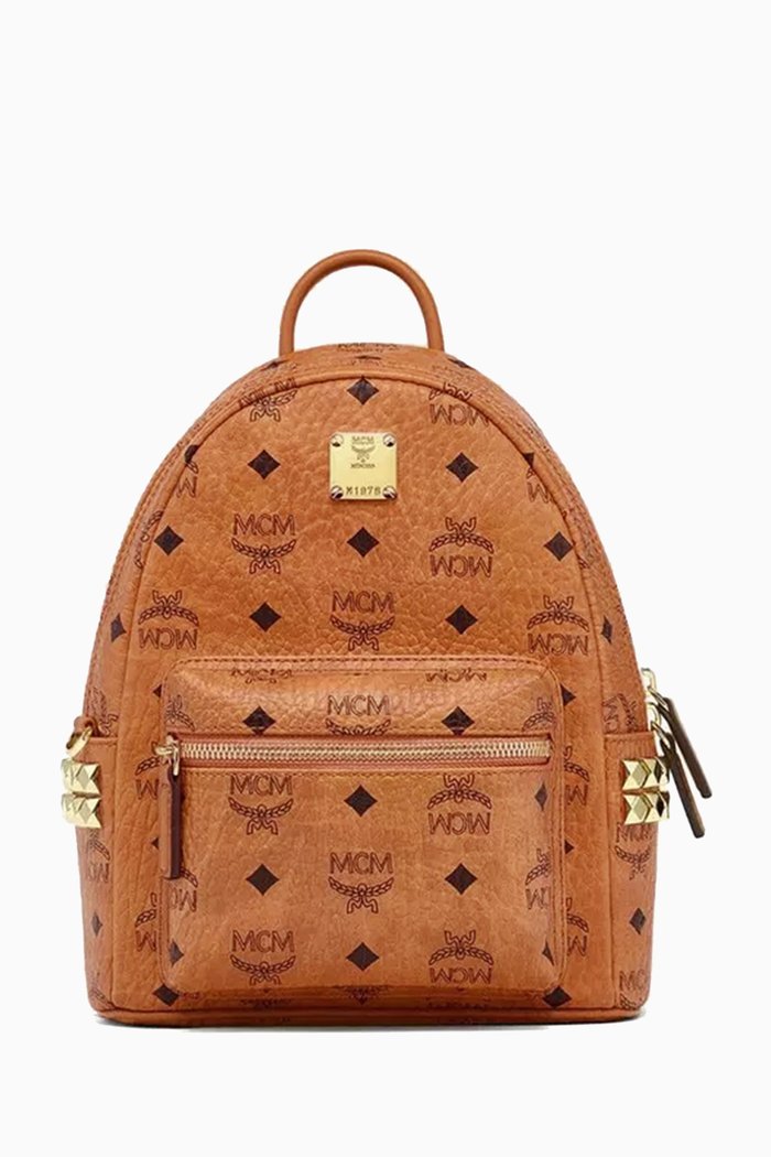 

Stark Side Studs Backpack in Visetos, Brown