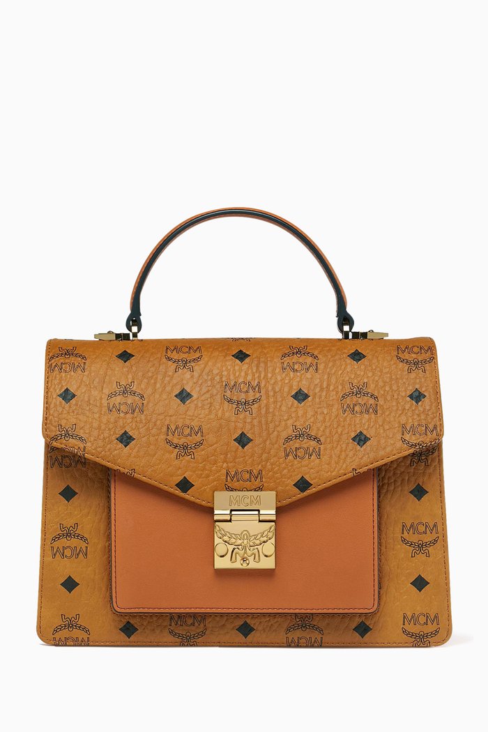 

Patricia Visetos Satchel Bag, Brown