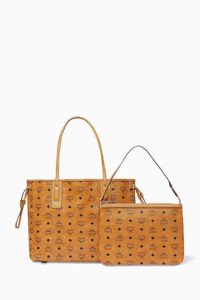 Reversible Liz Visetos Shopper, Brown
