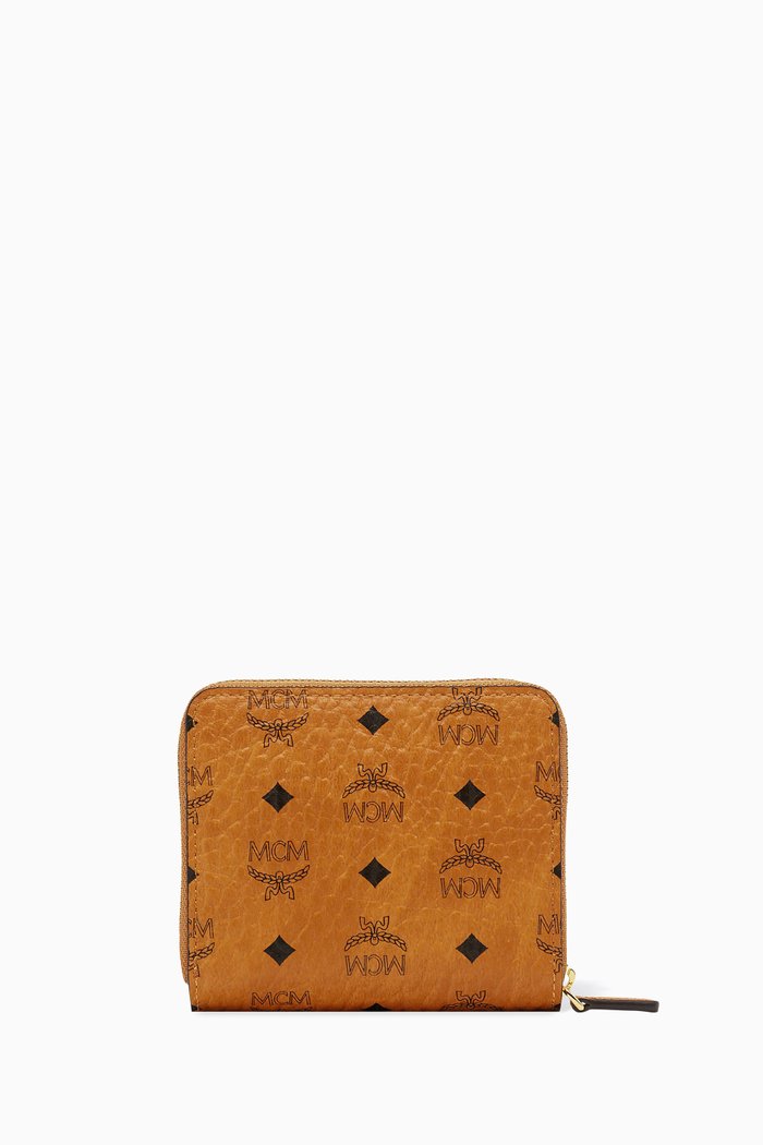 Mini Zip Wallet, Brown