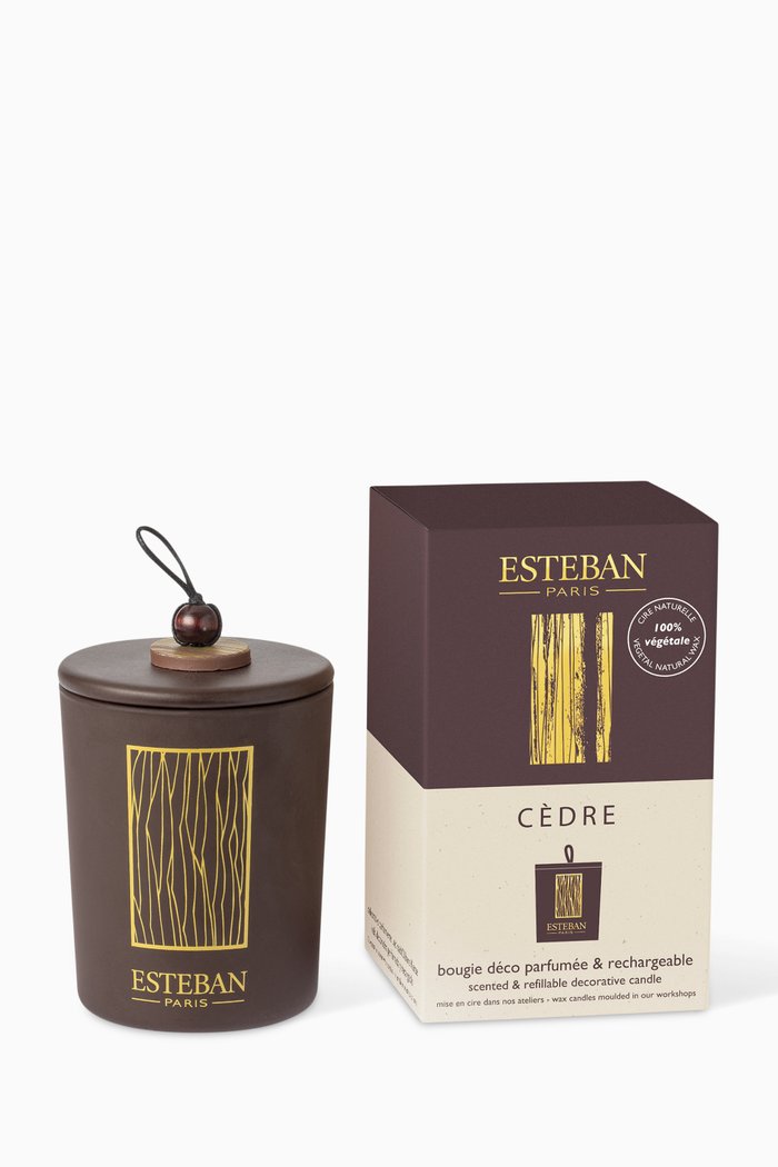 

Cèdre Refillable Decorative Scented Candle, 170g, Multicolour
