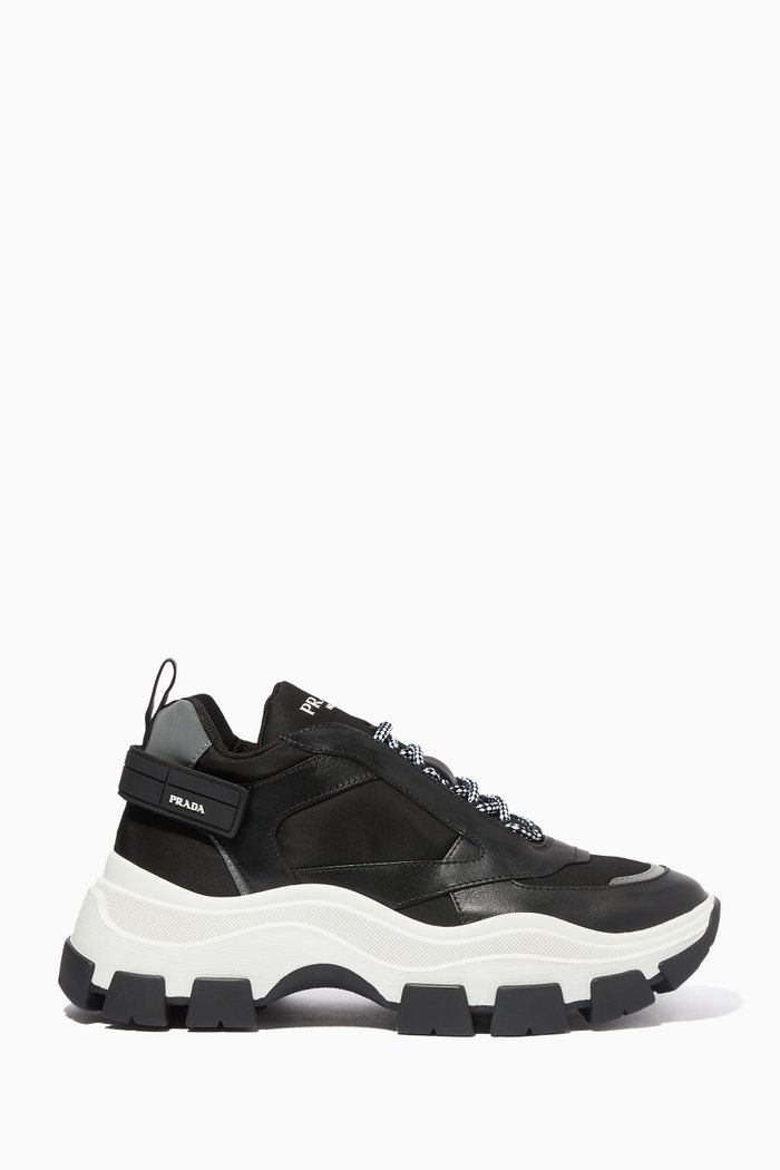

Pegasus Leather & Nylon Sneakers, Black