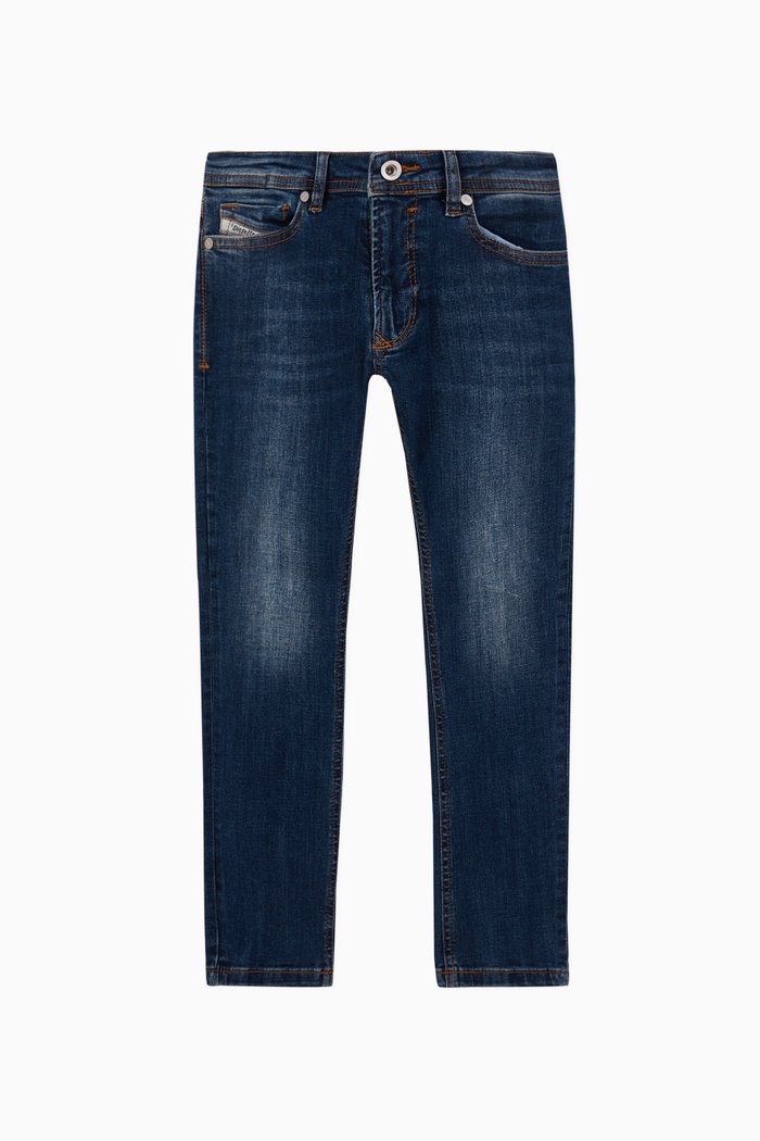 

Denim Light Washed Distressed Jeans, Blue
