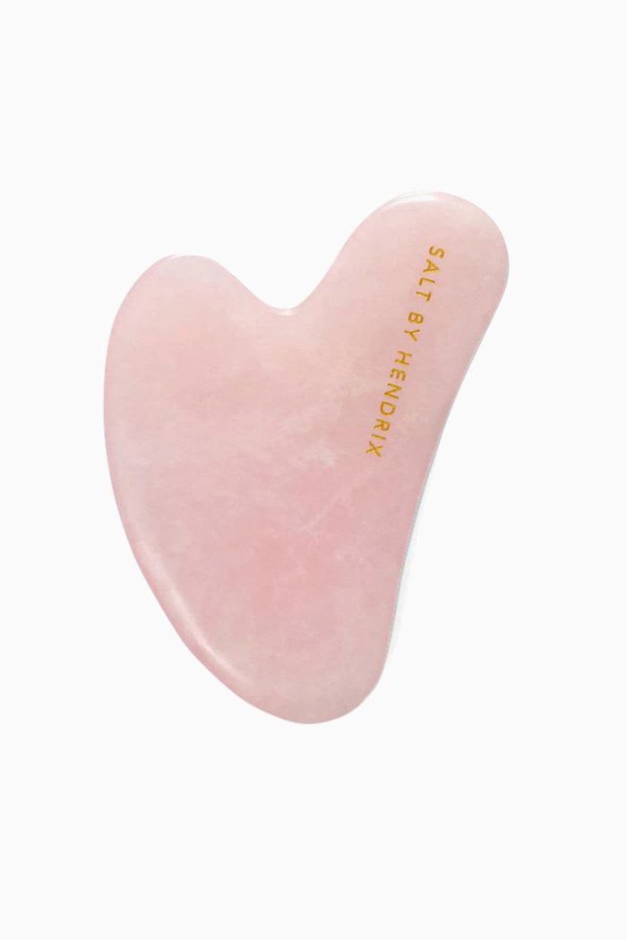 Rose Quartz Gua Sha Face Sculpting Tool, Multicolour
