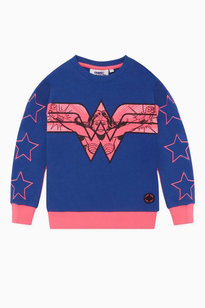 

Wonder Woman Graphic-Print Sweatshirt, Blue