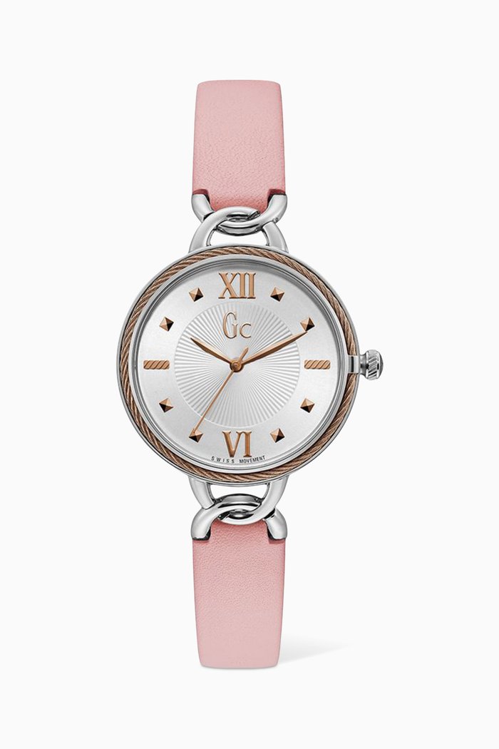 

Cabletwist Leather 34mm Watch, Pink