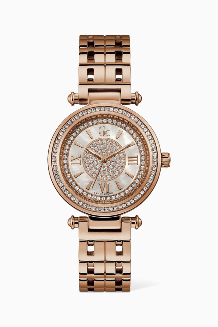 

Primechic Swarovski Crystal 36.5mm Watch, Rose gold