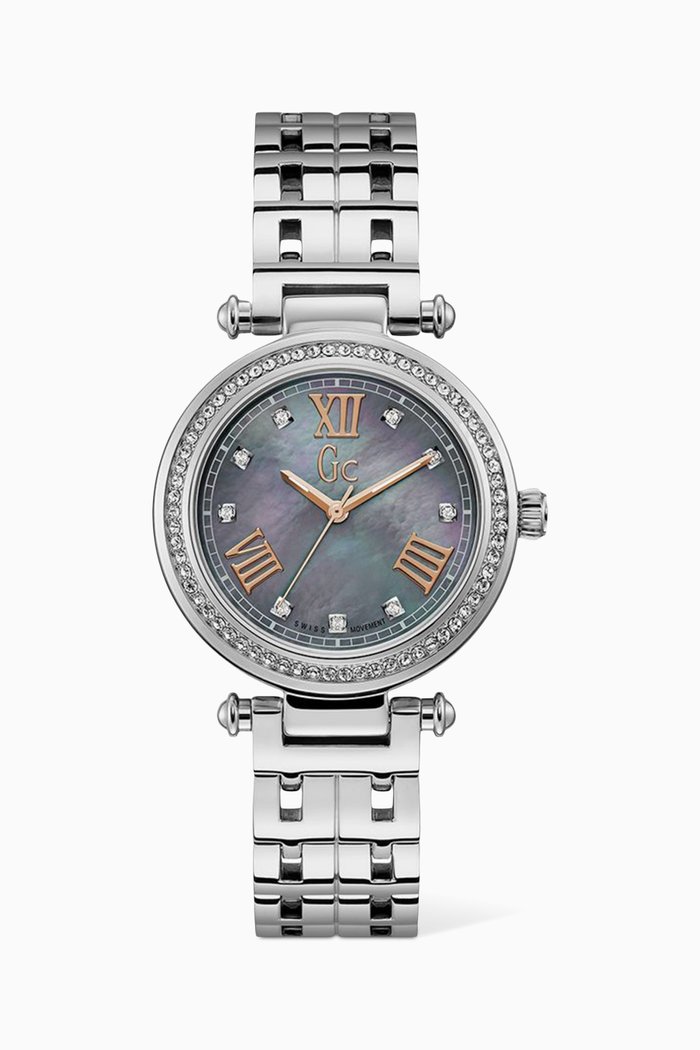 

Primechic Swarovski Crystal 36.5mm Watch, Silver