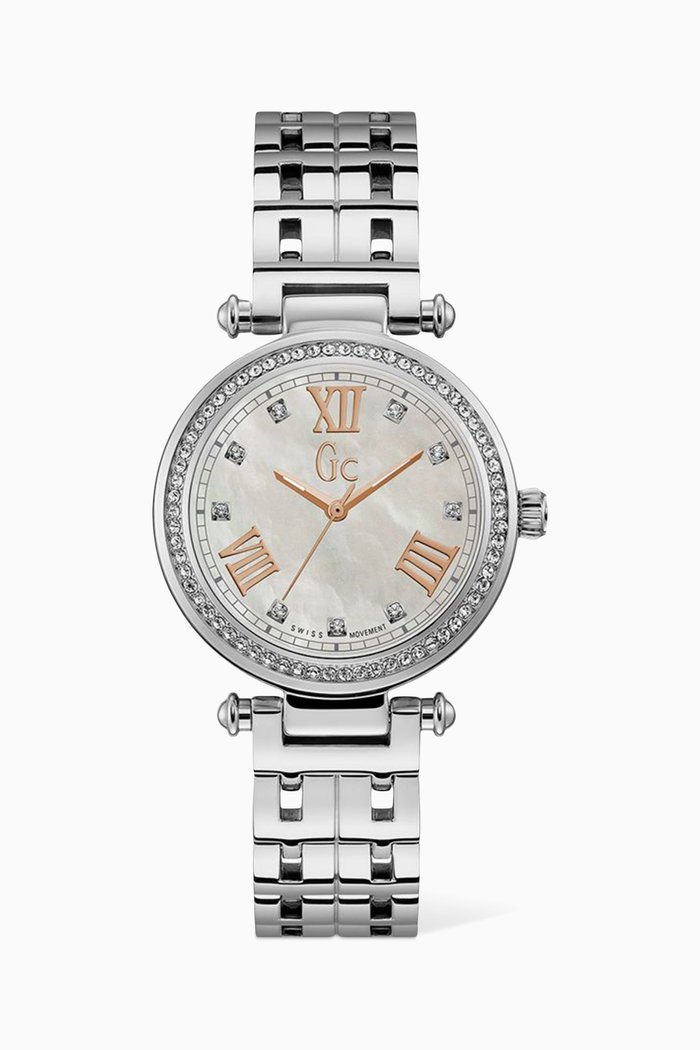 

Primechic Swarovski Crystals 36.5mm Watch, Silver
