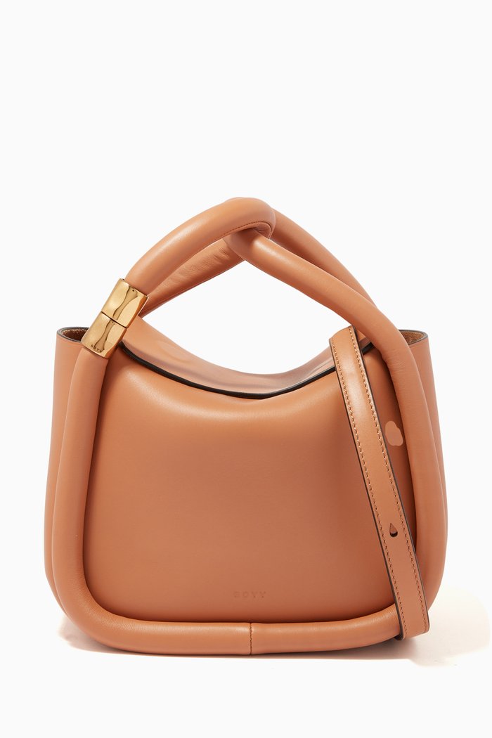 Wonton 20 Bag in Calf Leather, Brown