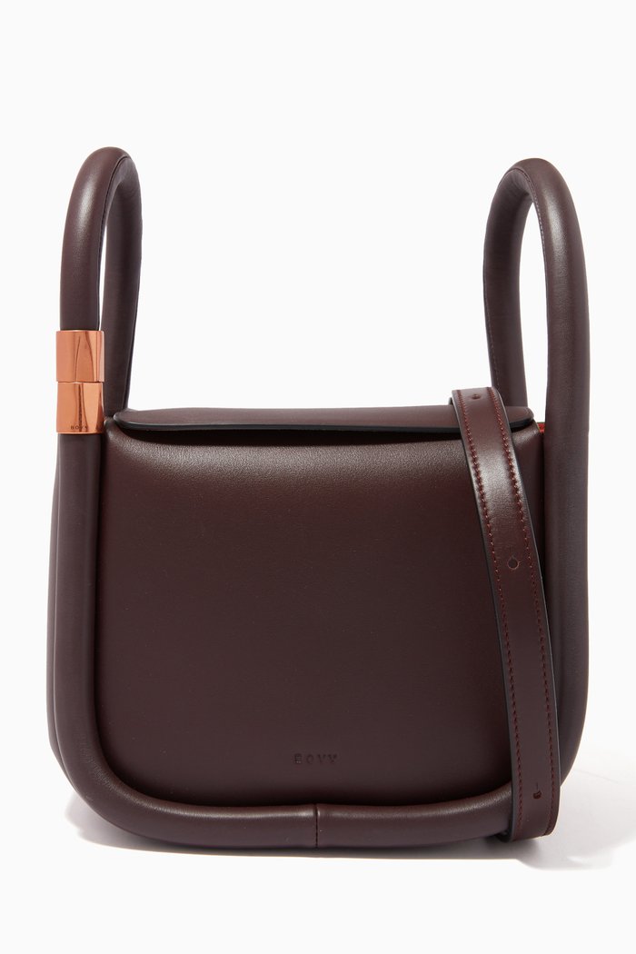 

Wonton 20 Shoulder Bag in Calfskin, Brown