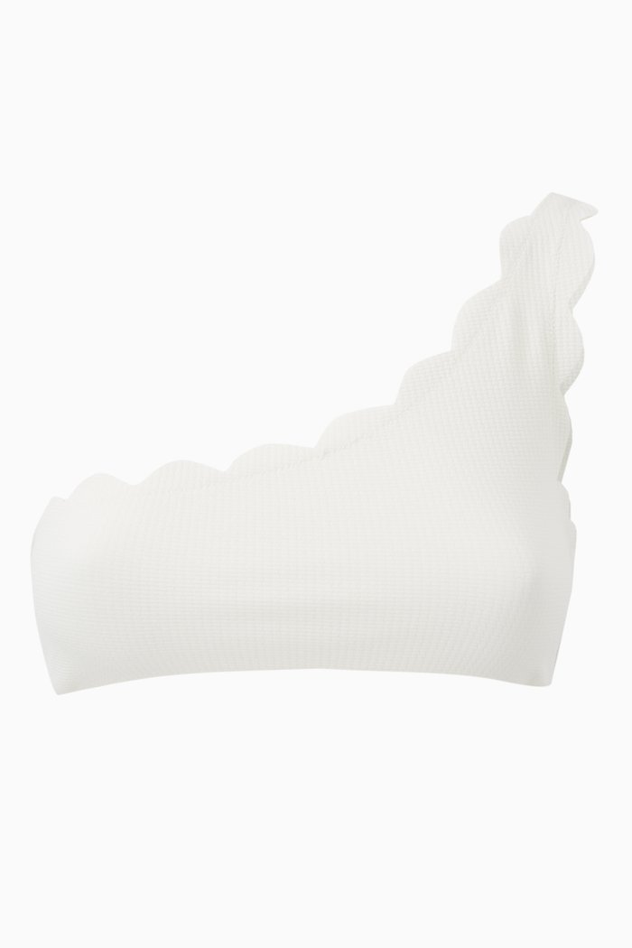 

Santa Barbara Bikini Top in Textured Nylon, White