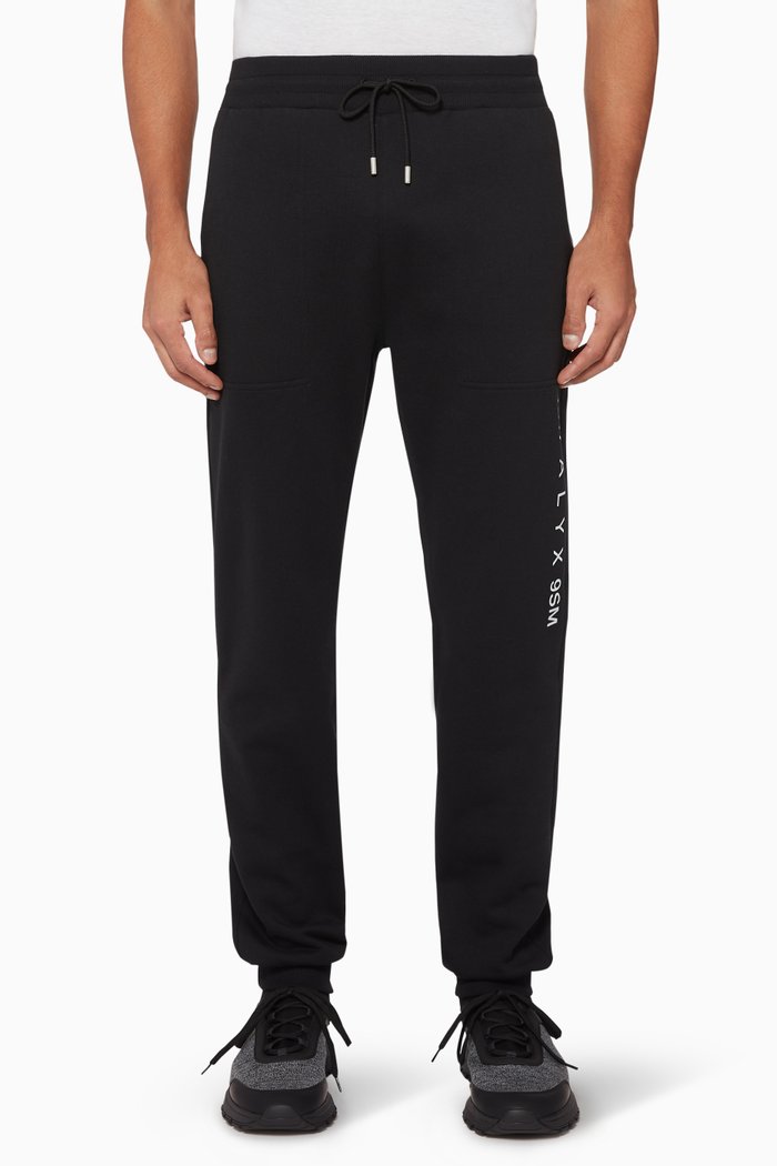 

Visual Logo Fleece Sweatpants, Black