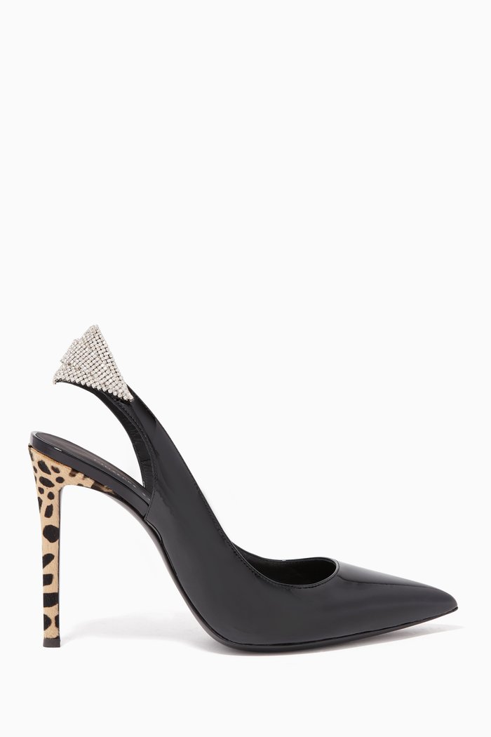 

Susine Feline Slingback Pumps, Black
