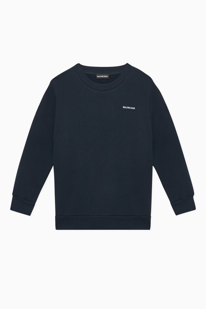 

Logo Print Sweatshirt, Blue
