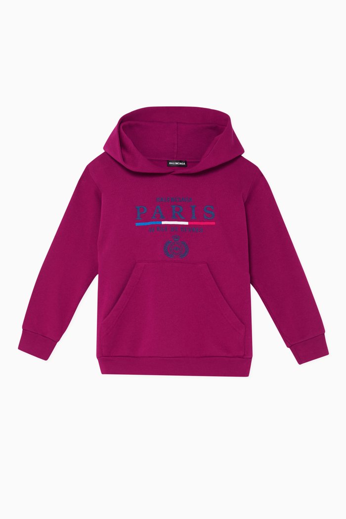 

Classic Logo Detail Hoodie, Purple