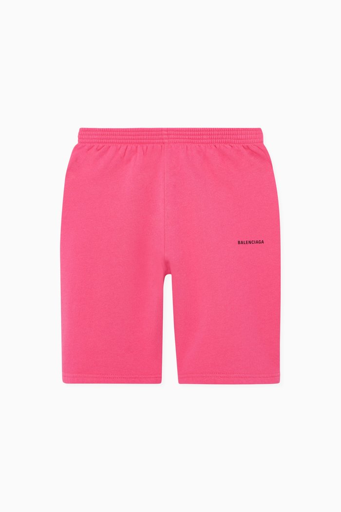 

Logo Print Jogging Shorts, Pink