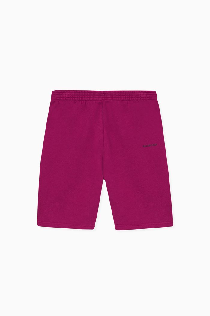 

Logo Print Jogging Shorts, Purple