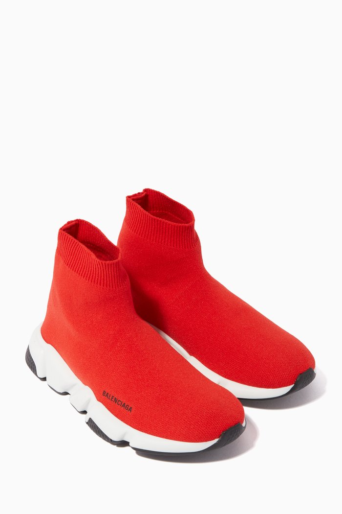 

Speed Knit Pull-On Sneakers, Red