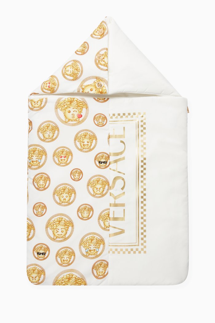 Baroque Motif Sleeping Bag, White