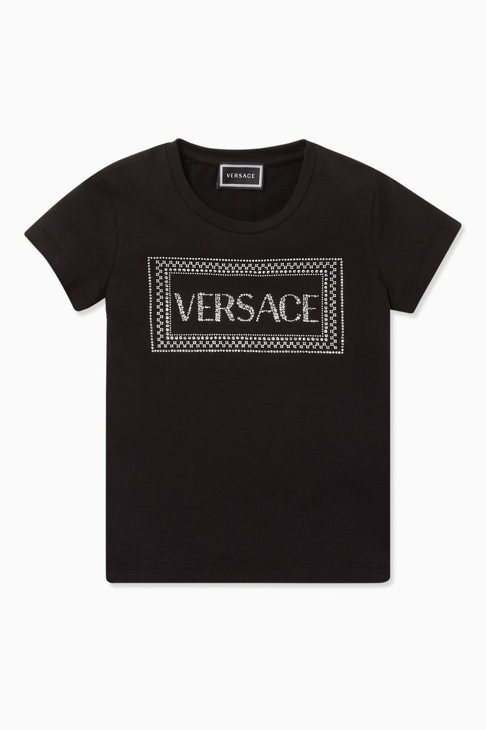 

Logo Print Crewneck T-Shirt, Black