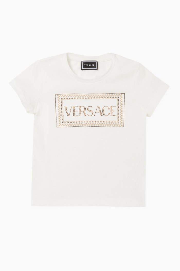 

Embellished Logo T-Shirt, White