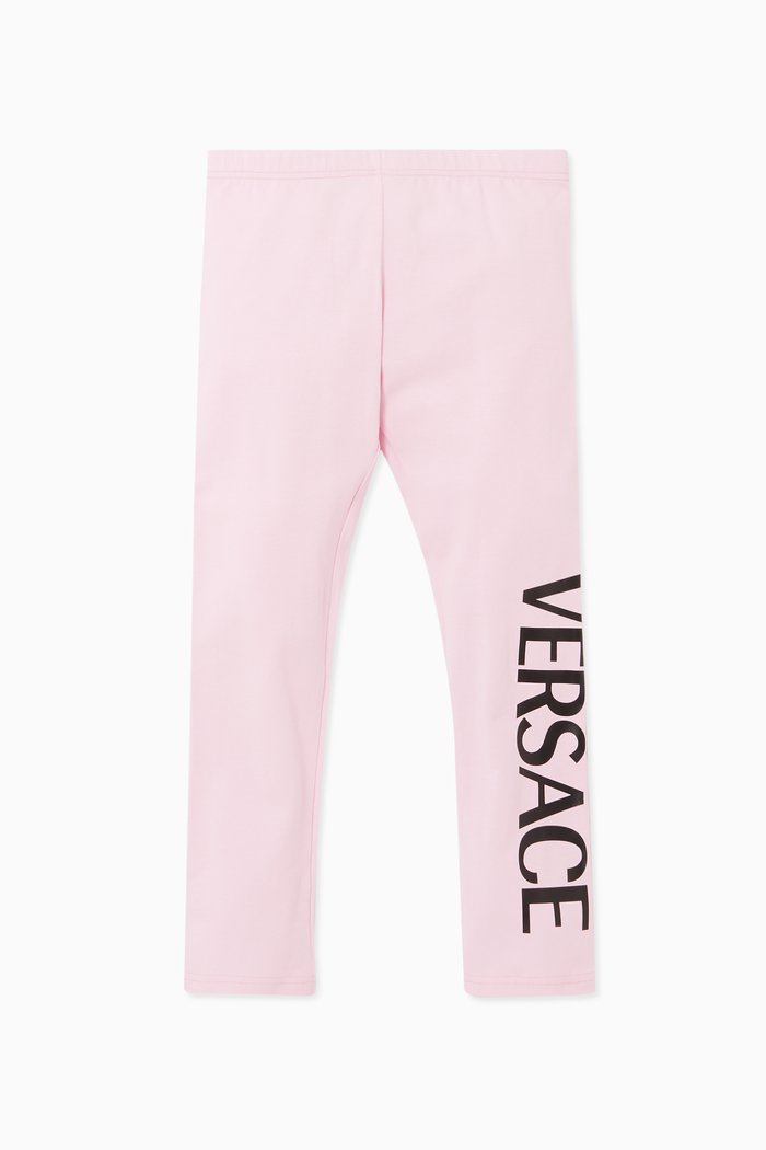 Pink Logo Print Leggings