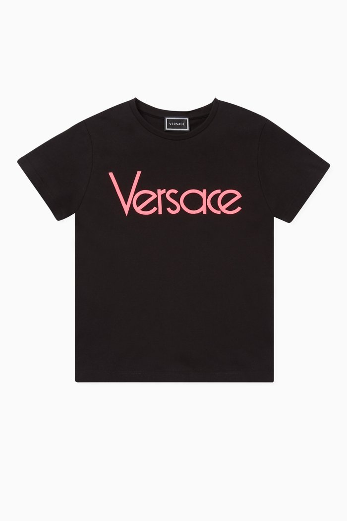 

Logo-Print Cotton T-Shirt, Black