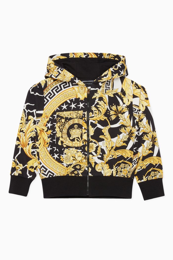 

Baroque Print Sweatshirt, Black