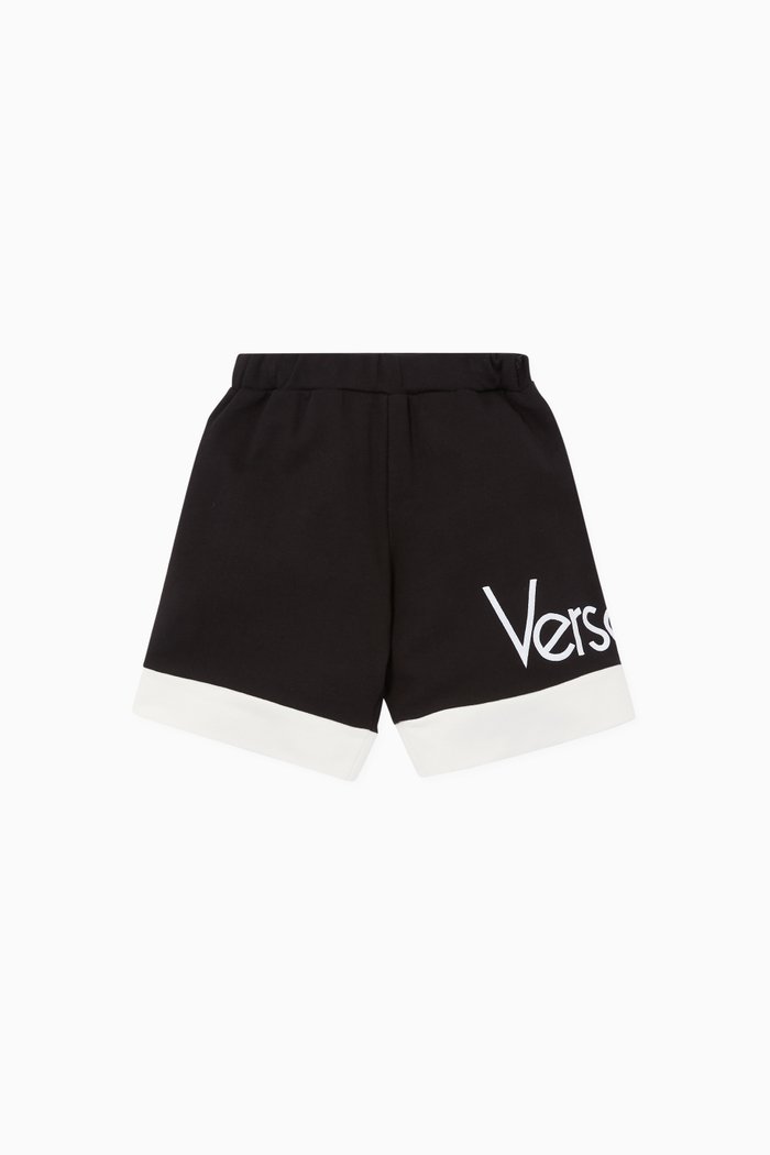 Logo-Print Shorts, Black