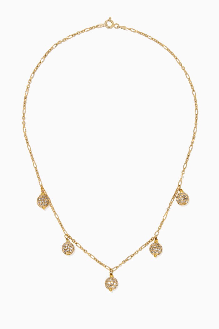 

Sana Charm Necklace, Gold