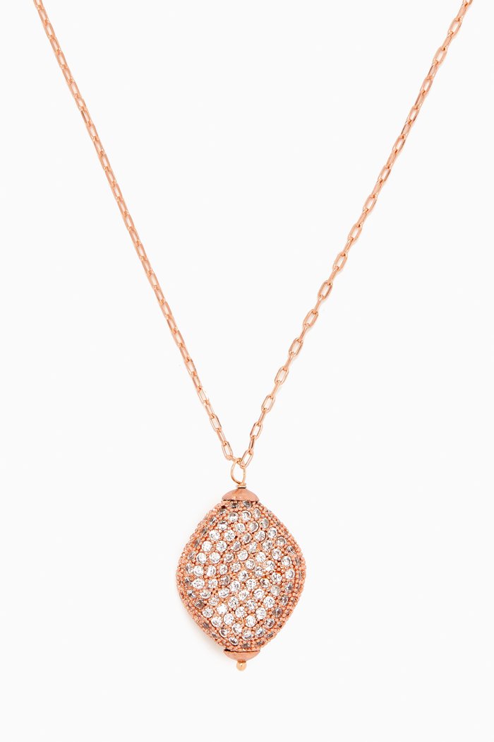 

Natasha Nugget Pendant Necklace, Rose gold