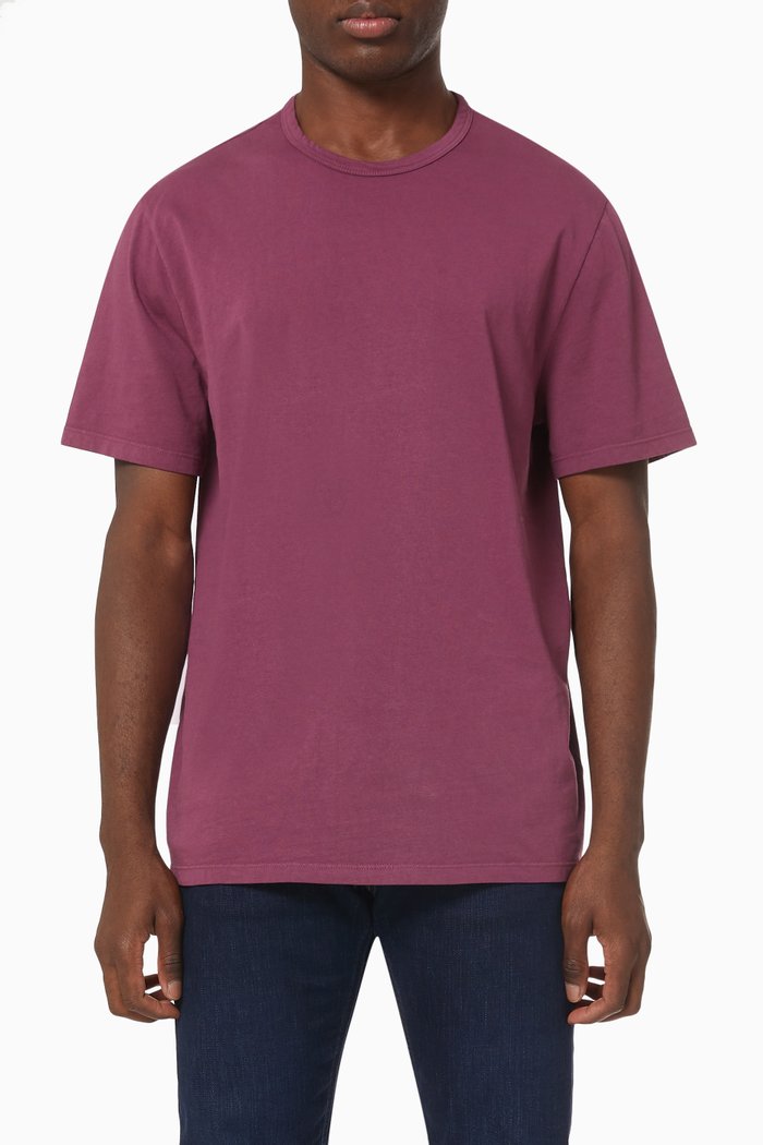 

Garment Dye T-shirt in Jersey, Pink