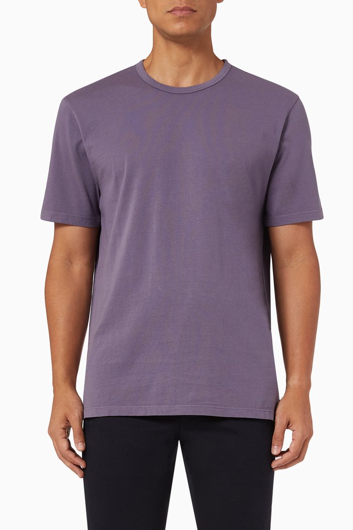 

Garment Dye T-shirt in Jersey, Purple