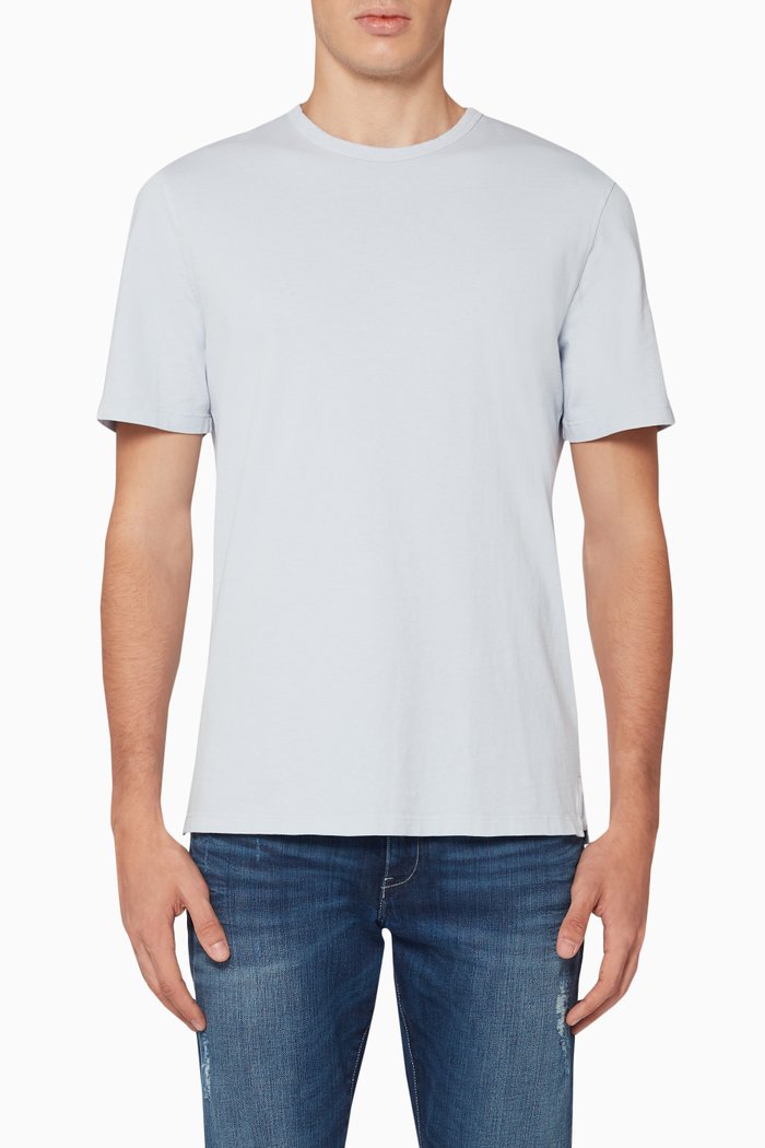 

Garment-Dyed Cotton T-Shirt, Blue
