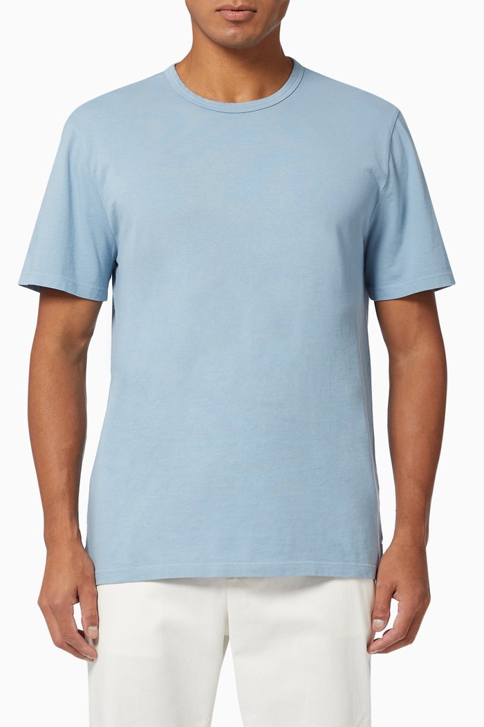 

Garment-Dyed Cotton T-Shirt, Blue