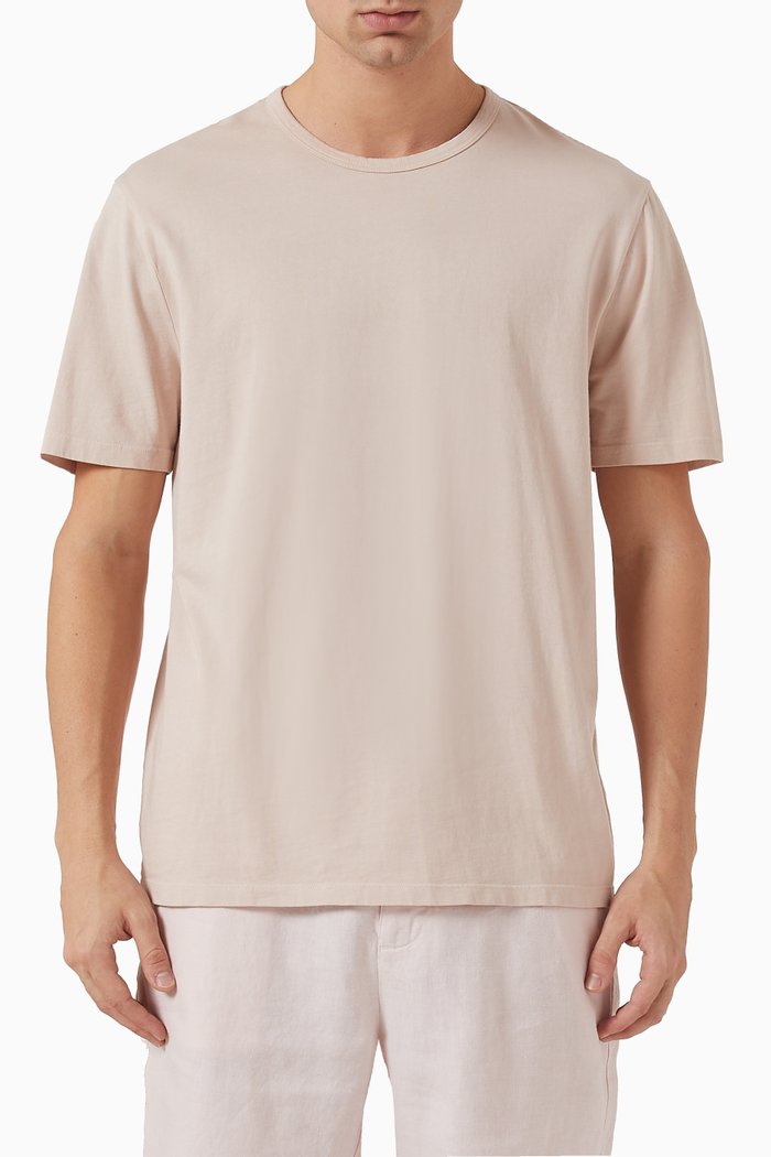 

Garment Dye T-shirt in Jersey, Pink