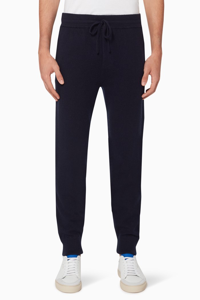 

Wool & Cashmere Track Pants, Blue