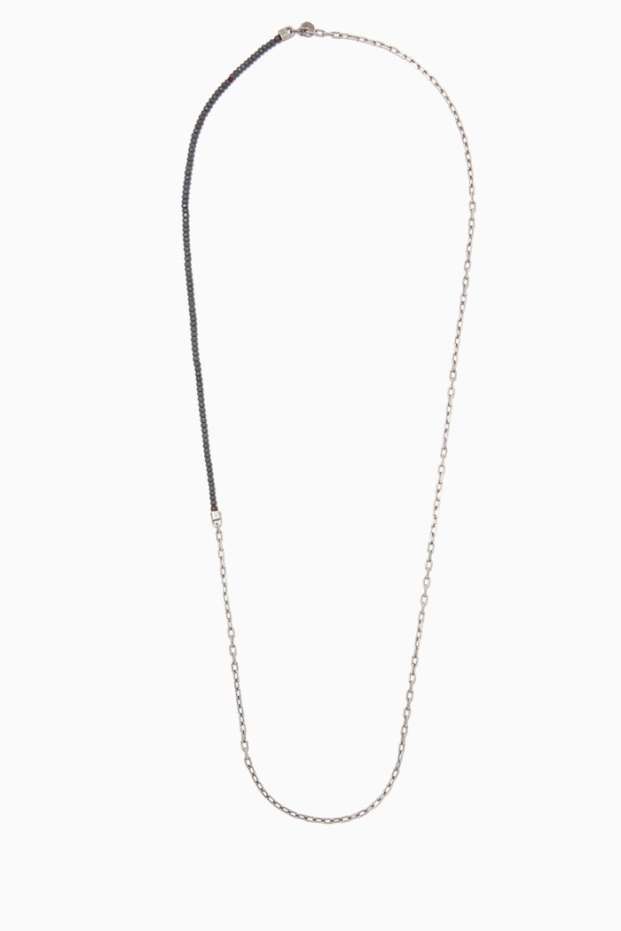 

Sterling Silver & Hematite Chain Necklace