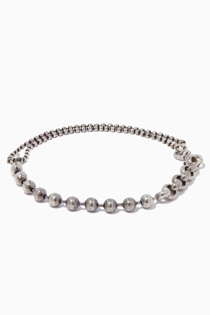 

Sterling Silver Double Wrap Ball Chain Bracelet
