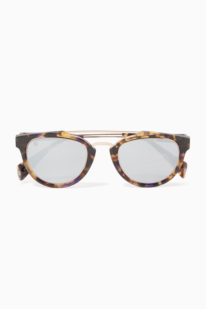 

Rollright C2 Havana Mirrored Sunglasses, Brown