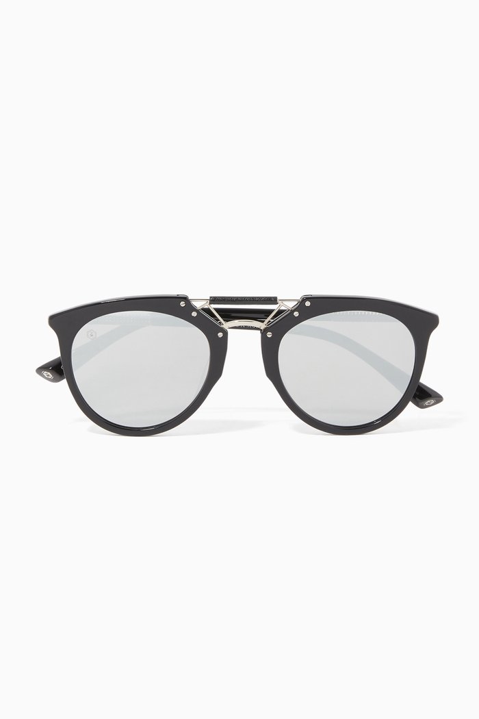 

H.F.S Double Bridge Sunglasses, Black