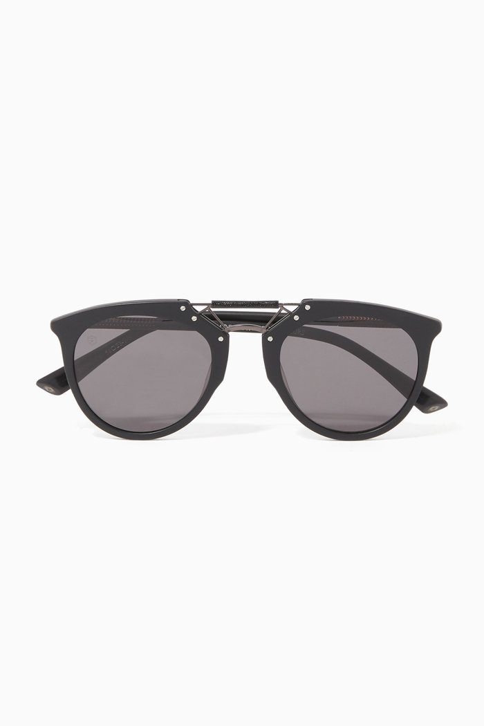 

H.F.S Double Bridge Sunglasses, Black